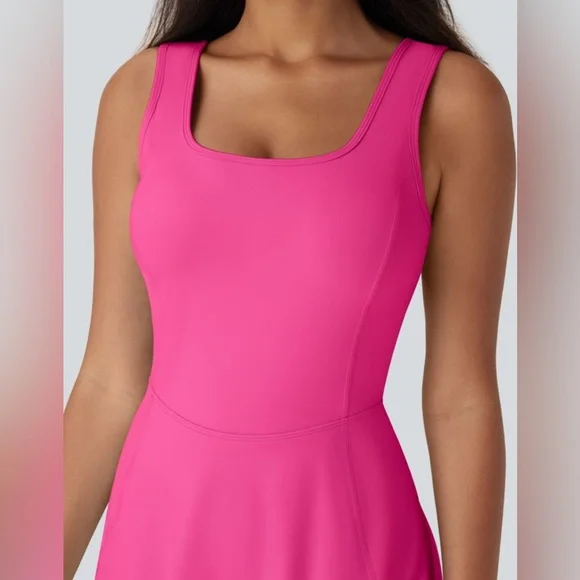 ❌ SOLD ❌ 🆕 Halara - Everyday Cloudful 2-in-1 Flare Dress Tennis Activewear - Picture 5 of 11